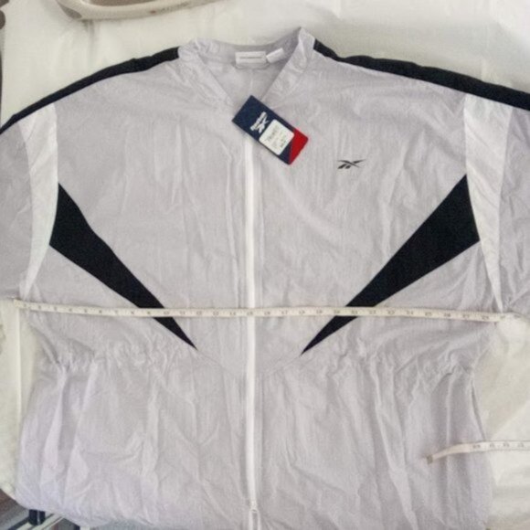 New Reebok Woven Long Sleeve Stirling Grey Bomber Collar 3/4 Length Coat WMN 2X - Picture 6 of 14